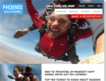 Tablet Screenshot of phoenixareaskydiving.com